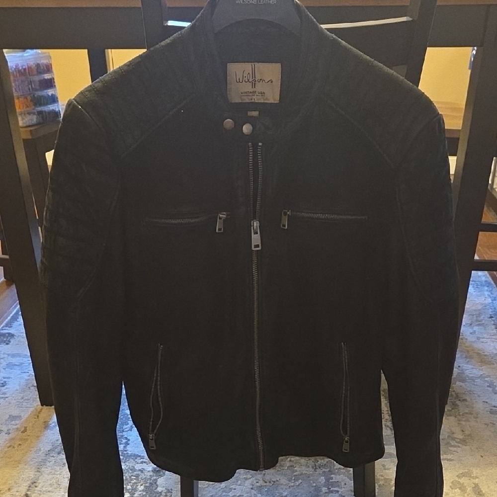 Wilson Black Leather Jacket